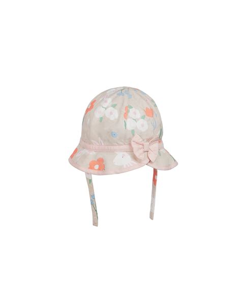 Buy Girls Hat Printed Bow Detail - Pink Online at Best Price ...