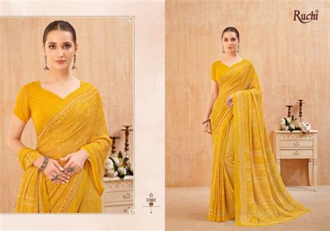Ruchi Ragaa Georgette 13 Casual Wear Saree Collection
