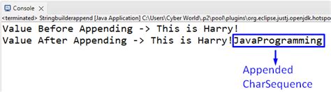 Example of StringBuilder by Using Map of App End Method in Java 的图像结果