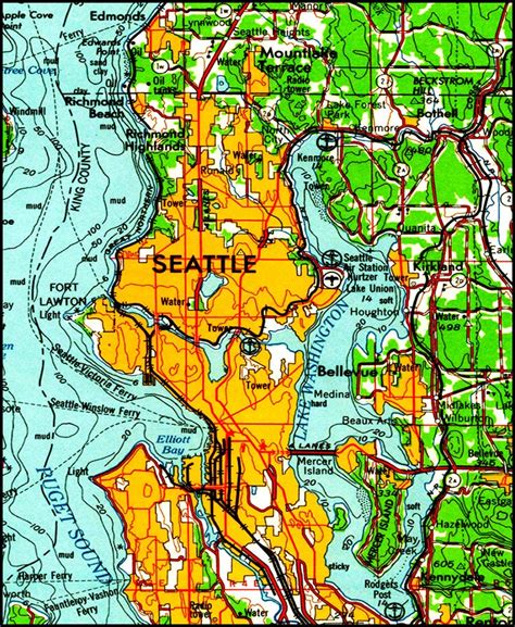 Image result for Seattle Map Context