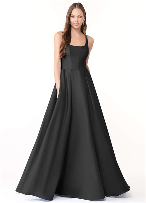 Black Azazie Neve Bridesmaid Dresses | Azazie