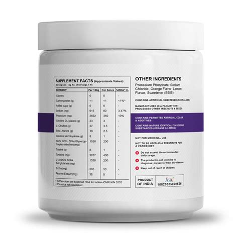 Wellcore - Warrior Pre Workout Supplement (195g, 15 Servings) — Wellversed
