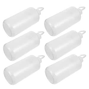 Homoyoyo 6pcs Graduated Plastic Bottles Refillable Squeeze Rinse ...