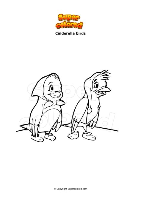 Cinderella Birds Coloring Pages [2025]