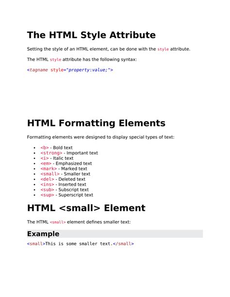 HTML Style Example 的图像结果