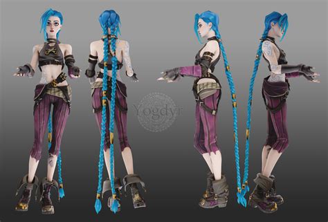 ArtStation - Jinx_Arcane - Blender file - | Game Assets