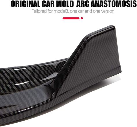 Buy SPEEDPARK for Tesla Model 3 Front Bumper Lip Kit Car Glossy Mods ...