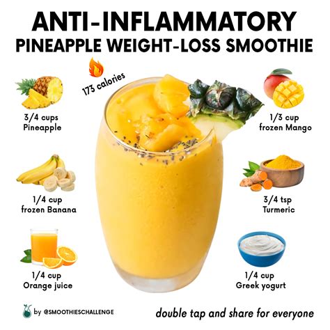 Pineapple And Banana Smoothie For Weight Loss: Delicious And Effective ...