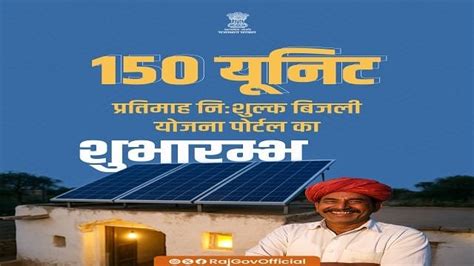Rajasthan 150 Unit Nishulk Bijli Yojana | Government Schemes Updates