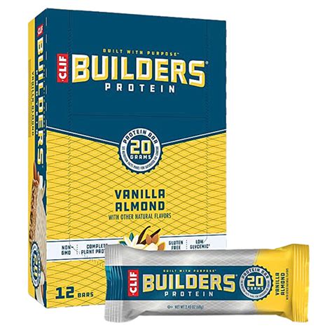 CLIF BUILDERS VANILLA ALMOND PROTEIN BAR 68g - Canteen Canada