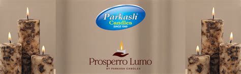 PROSPERRO LUMO By Parkash Candles Set Of 3 Fragrance Pillar Wax Candles ...