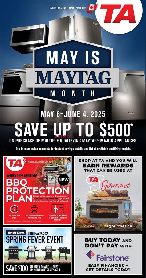 TA Appliances Flyer May 20 to 29