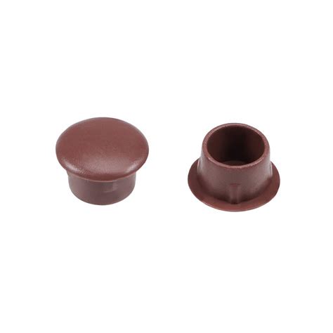 uxcell Screw Cap Cover,30Pcs 10mm Dia Brown Plastic Locking Hole Plug ...