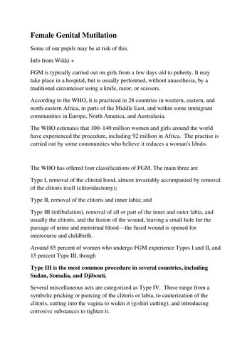 Image result for Mutilation Examples