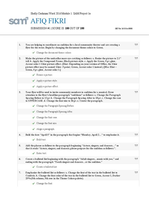 Image result for Sam Project 1A Word Module 01 Creating and Modifying a Flyer