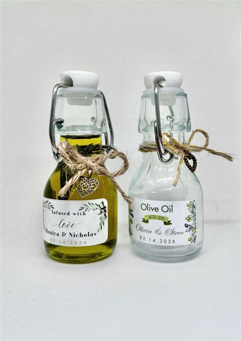 Fill Your Own Olive Oil Wedding Favors, Olive Oil 60 Ml Swing Lid Glass Bottles, Unique Olive ...