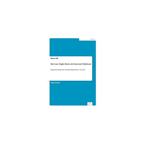 Die Late Night Show als Form der Talkshow: | Ubuy India