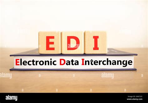 EDI electronic data interchange symbol. Concept words EDI electronic ...