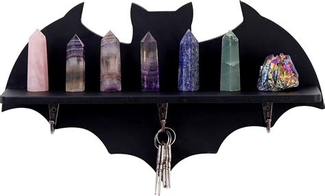 Buy Bat Shelf Coffin Shelf Crystal Shelf Spooky Floating Shelves Goth ...