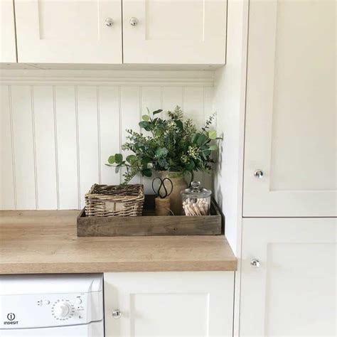 Creamy White Laundry Room Cabinets - Soul & Lane