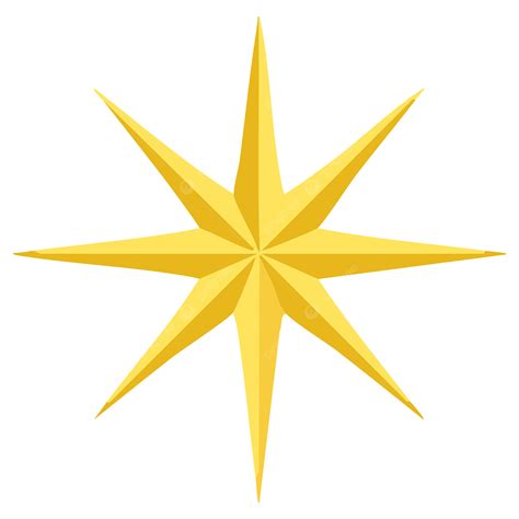 8 Pointed Star Vector, Star, 8, 8 Pointed PNG and Vector with ...