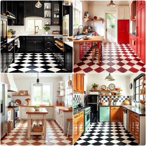 25 Checkered Floor Kitchen Ideas To Inspire You