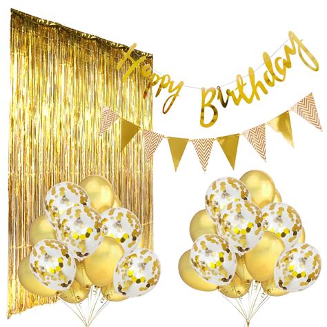 Party Propz Rubber Happy Birthday Decoration Combo -19Pcs For Birthday ...