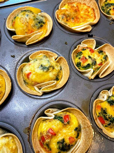 Baked Tortilla Egg Muffins Recipe