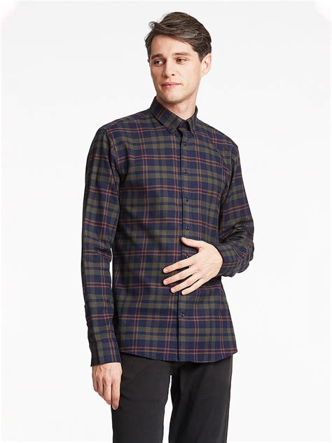 Shop Lindbergh Green Checked Slim Fit Shirt Online – Iconic India