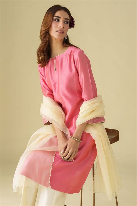 Mushio - Embrodiery Gulzar Kurta Set - Elahe