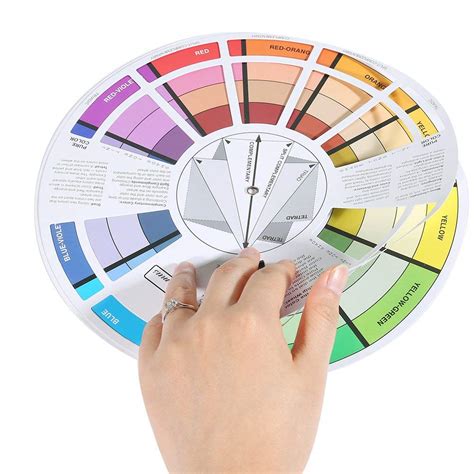 Buy 23.5cm Color Wheel, Creative Color Wheel Color Mixing Pocket Guide ...