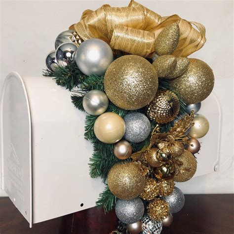 Christmas Mailboxes Mailbox Swag Christmas Mailbox Swags | Etsy ...