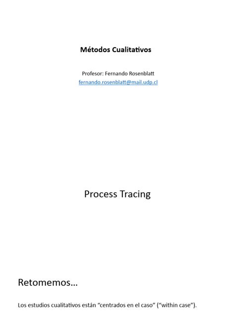 Image result for Process tracing Steps