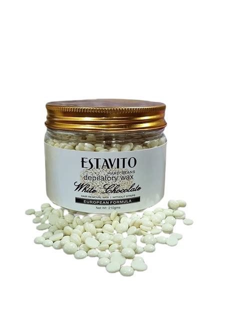 Estavito White Chocolate Hard Beans Depilatory Stripless Wax 200gm ...