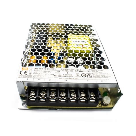 12V 102W Meanwell SMPS (LRS-100-12) – ElectronifyIndia