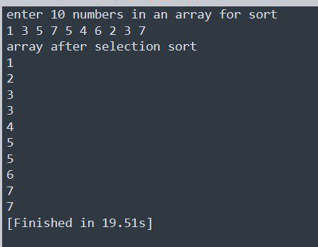 Selection Sorting Algorithm Data Structure 的图像结果