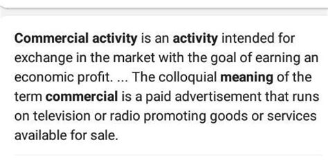 what do you mean by commercial activities in a enterprise? - Brainly.in