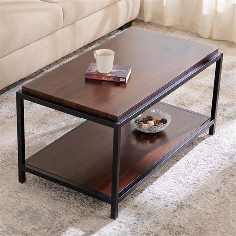 Buy Helios Valmar Mango Wood Coffee Table - Brown from Helios by Home ...