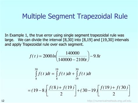 Image result for Multiple Segment Trapezoidal Rule