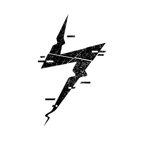 Premium Vector | Thunder bolt lighting flash logo . glitch effect .electric power design element ...