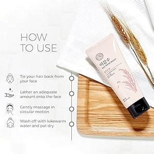 The Face Shop Rice Water Bright Cleansing foam 150 Ml | Face Wash for ...