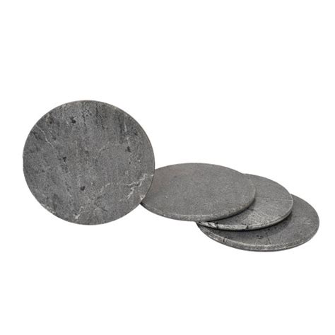 Round Grey Stone Coaster | Native Ritual