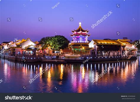 Downtown Area Chinese City Suzhou China Stock Photo 225993040 ...