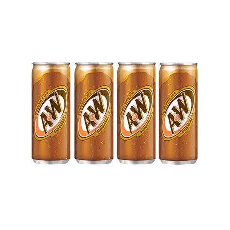 Buy A&W Root Beer, Rasa Sarsaparila, Drink imported 330ml (Pack of 4)