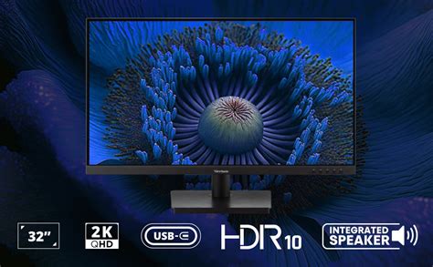 ViewSonic 81.28 Cm (32") 2K QHD SuperClear IPS Monitor with FreeSync ...