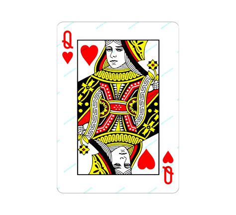 Queen Of Hearts Playing Card