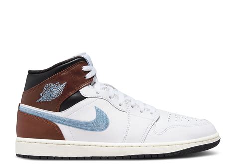 Air Jordan 1 Retro Mid SE 'Brown Blue Grey' - Air Jordan - FQ7831 142 ...