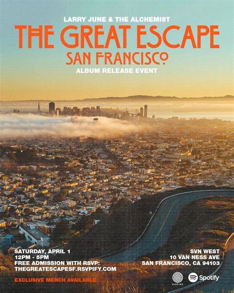 The Great Escape SF: Larry June & The Alchemist Tickets at SVN West in ...