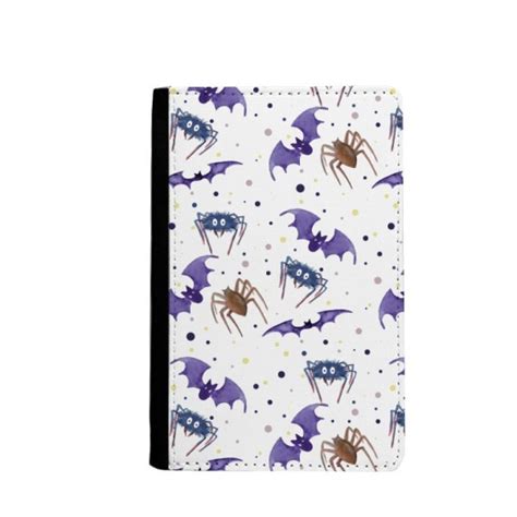 Buy Insect Spider Bat Cobweb Illustration Passport Holder Travel Wallet ...