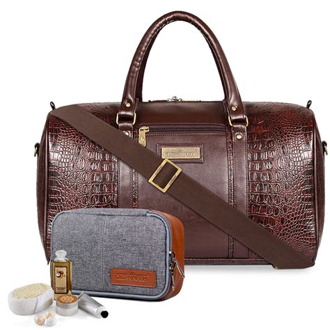 The Clownfish Crocodila 27 LTR Travel Duffel Bag (Dark Brown) & The ...